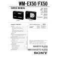 SONY WMFX50 Service Manual