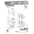 SONY SOP1000 Service Manual