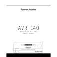 HARMAN KARDON AVR140 Owner's Manual