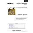 SHARP AK-45 CHASSIS Service Manual