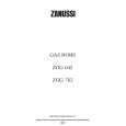 ZANUSSI ZGG782CX Owner's Manual