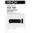 DENON DCD-1560 Owner's Manual