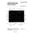 KENWOOD KRX593 Service Manual