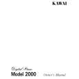 KAWAI 2000 Owner's Manual