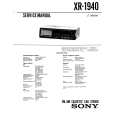 SONY XR1940 Service Manual