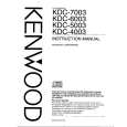 KENWOOD KDC4003 Owner's Manual