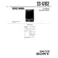 SONY SS-G102 Service Manual