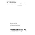 ROSENLEW PASELLI 608 PE Owner's Manual