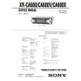 SONY XRCA600 Service Manual
