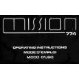 MISSION 774 Owner's Manual