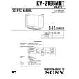 SONY KV2166MNT Service Manual