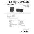 SONY SA-VE100 Service Manual