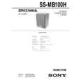 SONY SSMB100H Service Manual