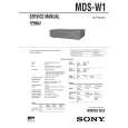 SONY MDSW1 Service Manual