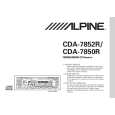 ALPINE CDA7850R Owner's Manual