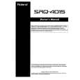 ROLAND SRQ-4015 Owner's Manual
