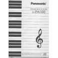 PANASONIC SYPA100 Owner's Manual
