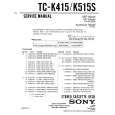 SONY TC-K415 Service Manual