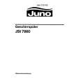 JUNO-ELECTROLUX JSI7860W Owner's Manual