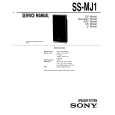 SONY SSMJ1 Service Manual