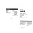SONY SRS38 Owner's Manual