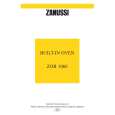 ZANUSSI ZOB1060X Owner's Manual