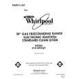 WHIRLPOOL SF316PESW7 Parts Catalog