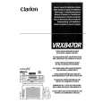 CLARION VRX8470R Owner's Manual