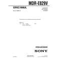 SONY MDRE829V Service Manual