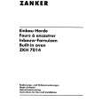 ZANKER ZKH7014B Owner's Manual