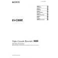 SONY EV-C500E Owner's Manual