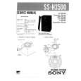 SONY SSH3500 Service Manual