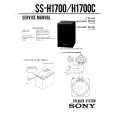SONY SSH1700 Service Manual