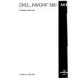 AEG FAV580WTR Owner's Manual