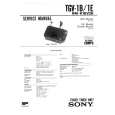 SONY TGV1B/1E Service Manual
