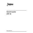 ZOPPAS ZOP36X Owner's Manual