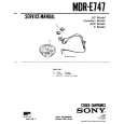 SONY MDR-E747 Service Manual