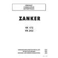 ZANKER VK172 Owner's Manual