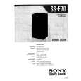 SONY SS-E70 Service Manual