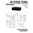 SONY TAF570ES Service Manual