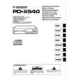 PIONEER PD-X540 Owner's Manual