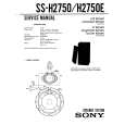SONY SS-H2750E Service Manual