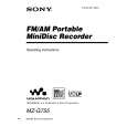 SONY MZG755 Owner's Manual