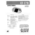 SONY ICFC710 Service Manual