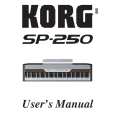 KORG SP-250 Owner's Manual