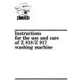 ZANUSSI Z818 Owner's Manual