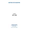 ARTHUR MARTIN ELECTROLUX AFF500X Owner's Manual