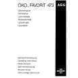 AEG FAV473WE Owner's Manual