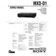 SONY MXD-D1 Service Manual