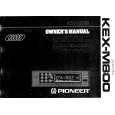 PIONEER KEXM800 Owner's Manual